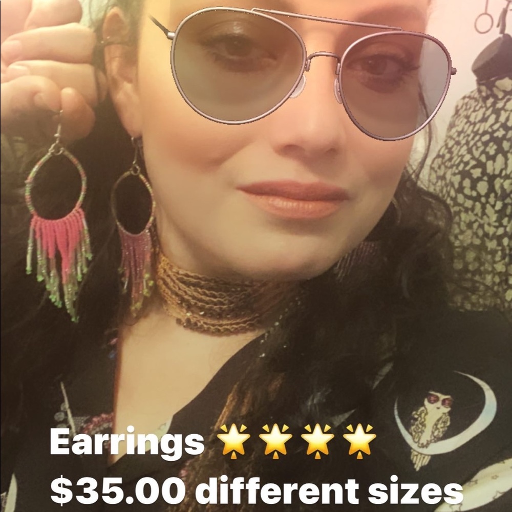 Handmade Seedbead Earrings